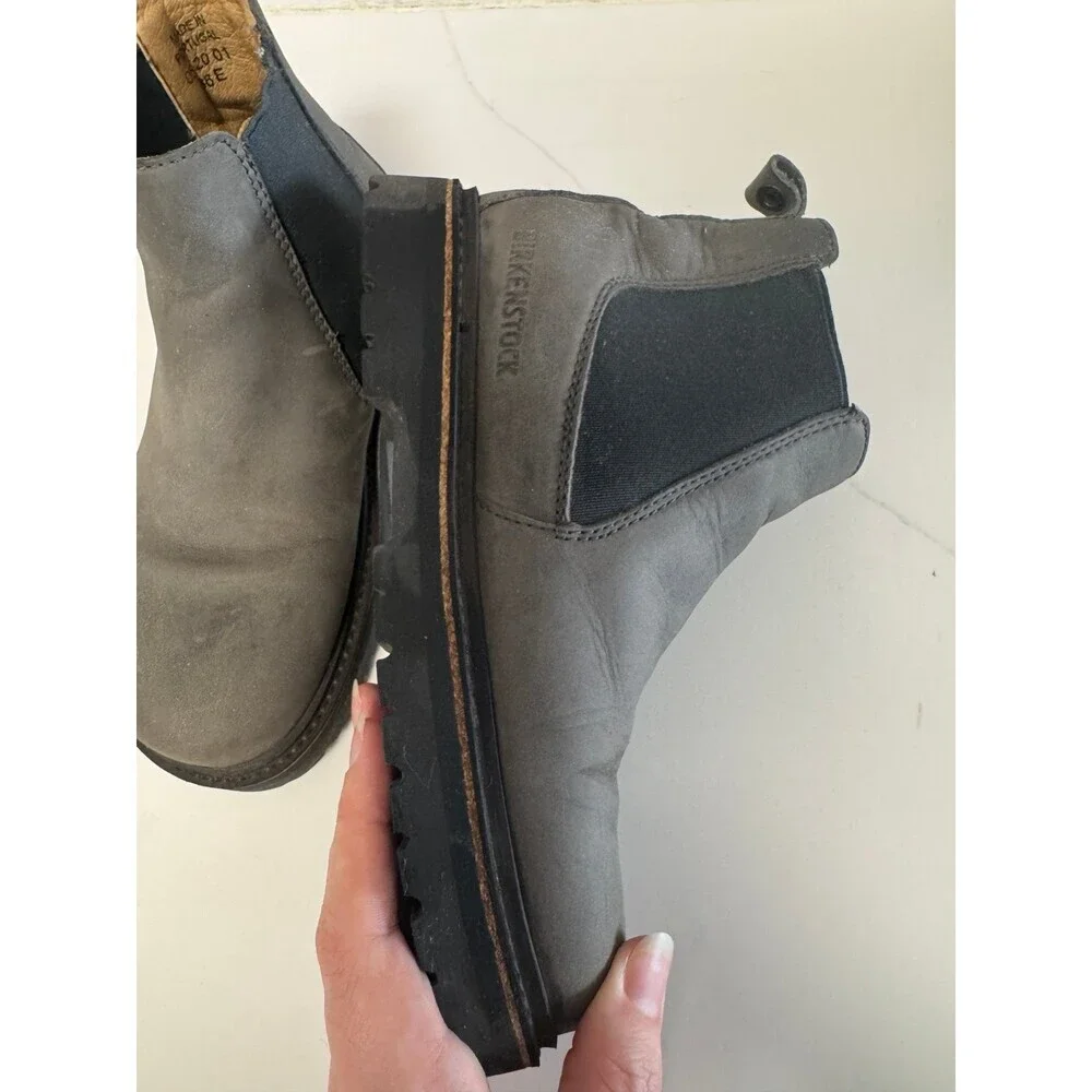 Birkenstock Stalon Nubuck Leather Chelsea boots